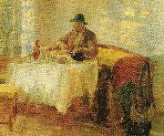 Anna Ancher frokost for jagten Sweden oil painting artist